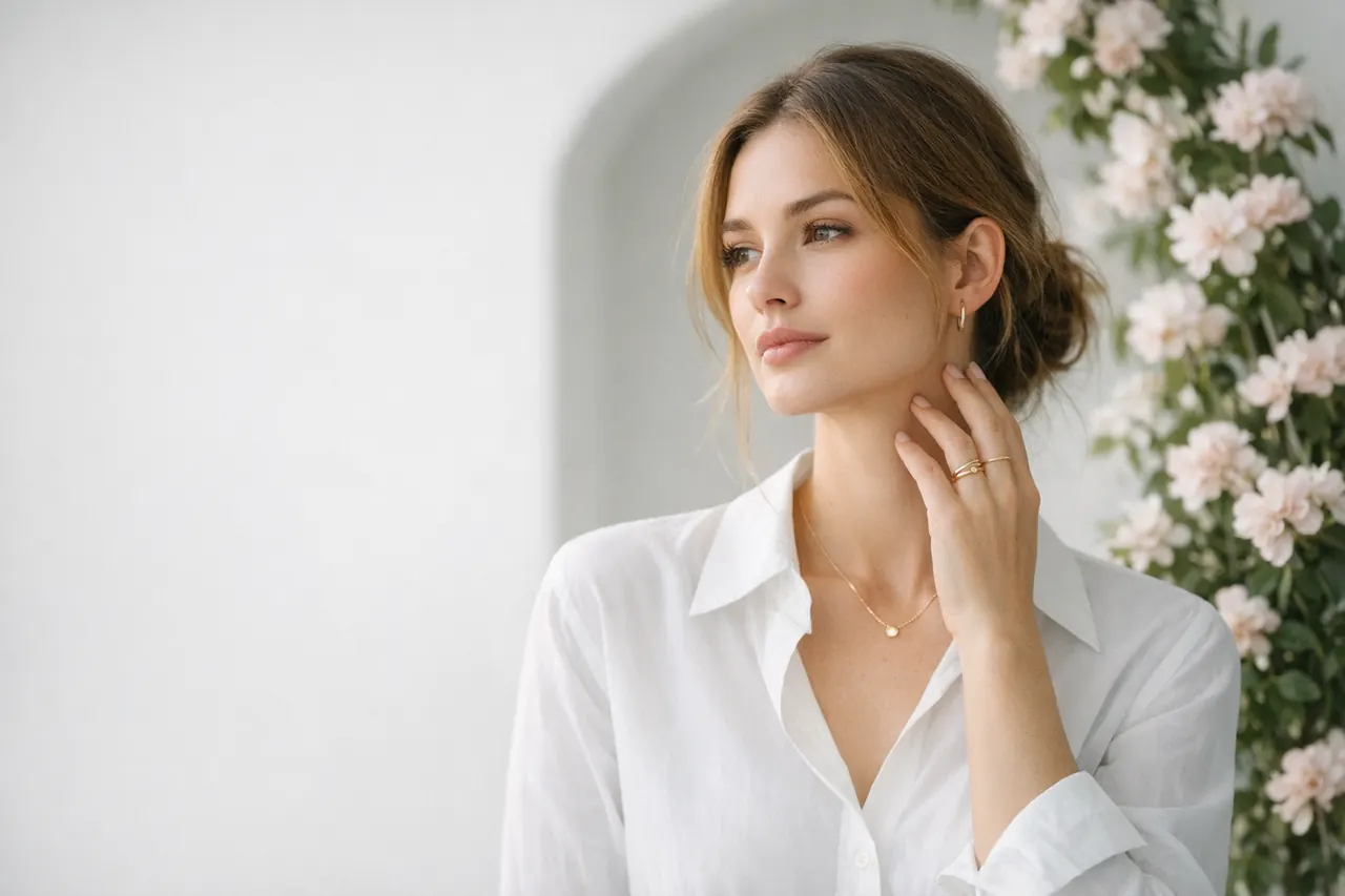 Everyday jewelry photographed in soft natural light.