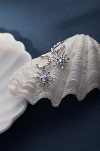 Starlight Opal Drop Earrings